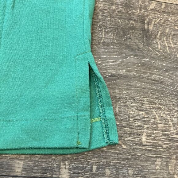 VTG 80's Chelsea Place Preppy Green Long Sleeve Top Embroidered Whale Contrast - Picture 6 of 6